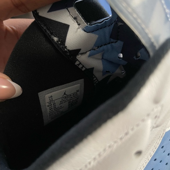 Jordan Retro 6 UNC White University Blue - Size Men’s 12 - Picture 5 of 5
